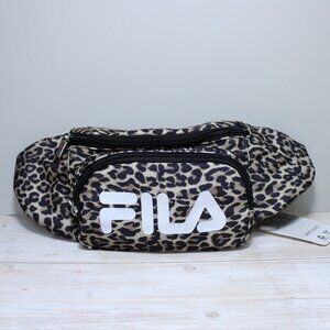 Fila Heritage Fanny Pack Logo Leopard Animal Print Crossbody Belt Bag